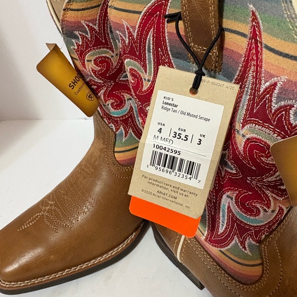 Ariat kids' Western boots, NWT the Lonestar Western Boot - Picture 3 of 9